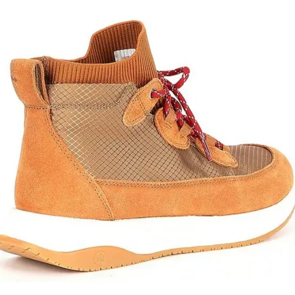 Elias Nurture Slip on Hiking Boot Sneaker Walking Shoes Tan Red White New 8 10 - Picture 4 of 8